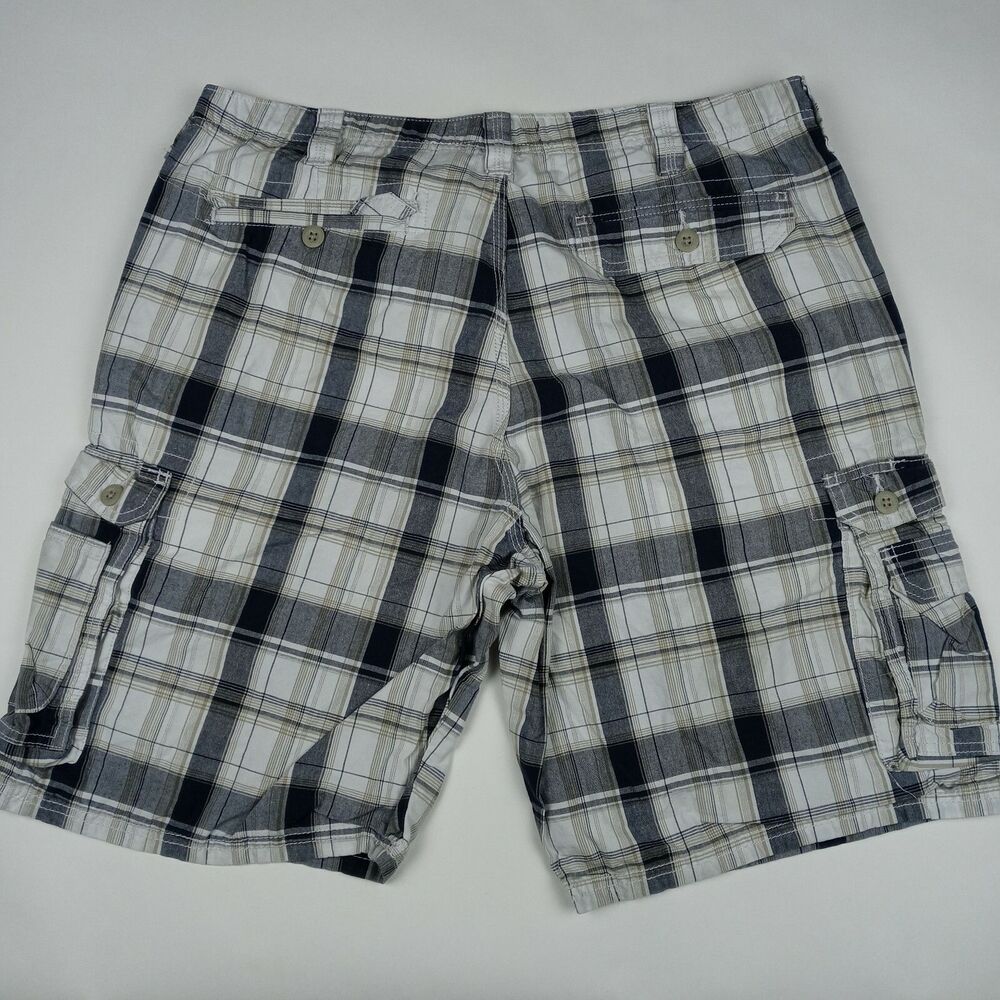 LEE Plaid Shorts Cargo Pockets Men's Size 38 Casual Outdoor - Picture 4 of 9